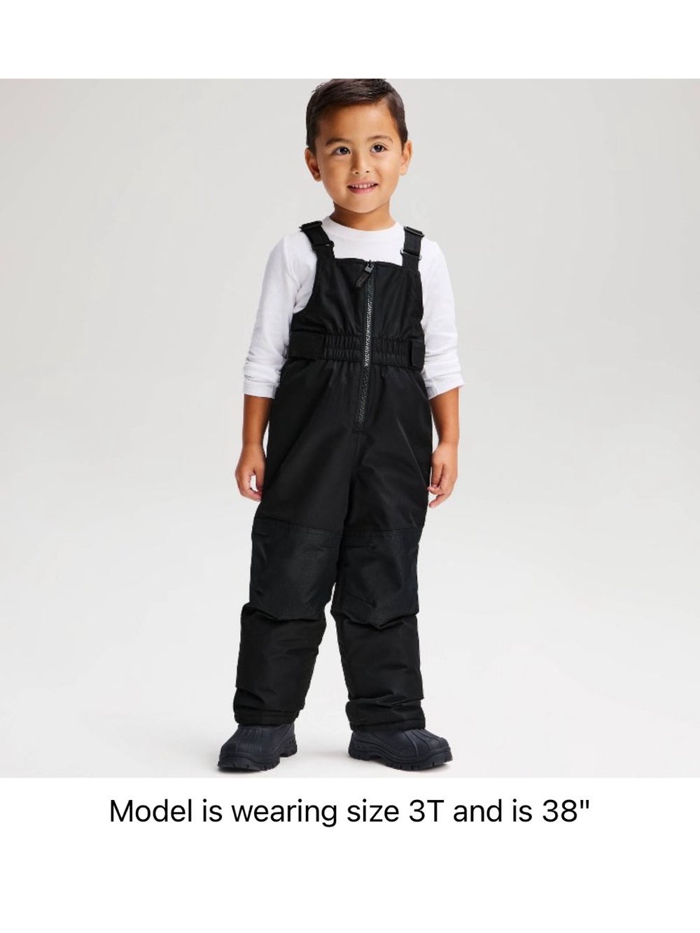 Cat & Jack Black Kids Snow Bib Overalls